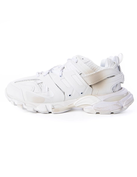 Balenciaga Track Signature Sneaker In White/Black 542436WTRHW-9010,BALENCIAGA TRACK,BALENCIAGA
