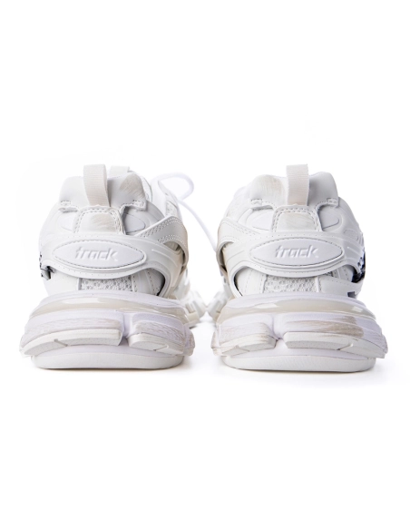 Balenciaga Track Signature Sneaker In White/Black 542436WTRHW-9010,BALENCIAGA TRACK,BALENCIAGA