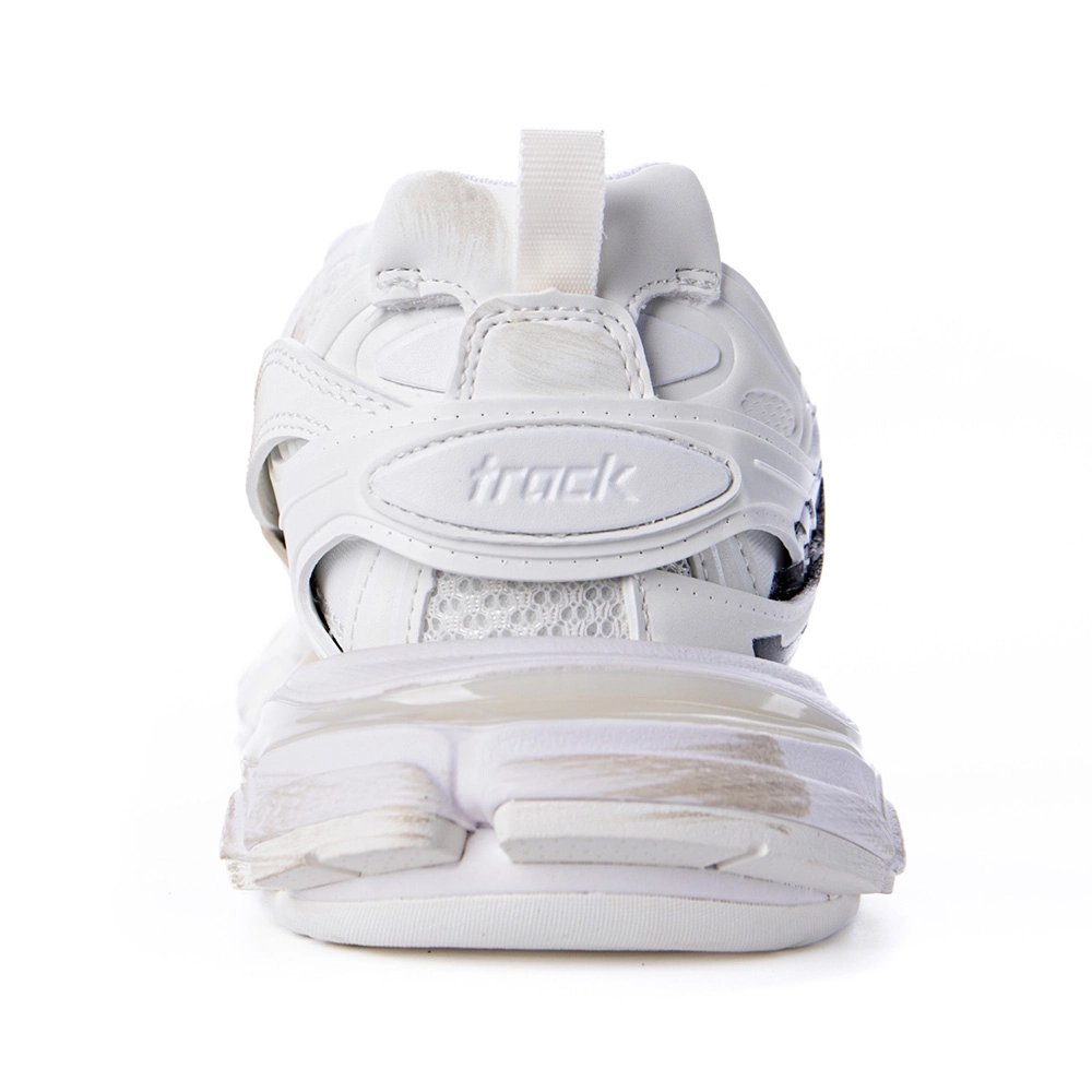 Balenciaga Track Signature Sneaker In White/Black 542436WTRHW-9010,BALENCIAGA TRACK,BALENCIAGA