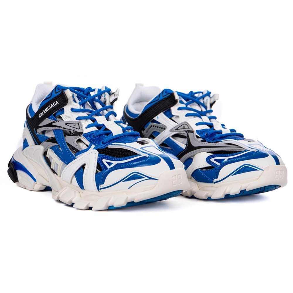 Balenciaga Track.4 Sneaker White Blue 568614-W3GC2-9203,BALENCIAGA TRACK,BALENCIAGA