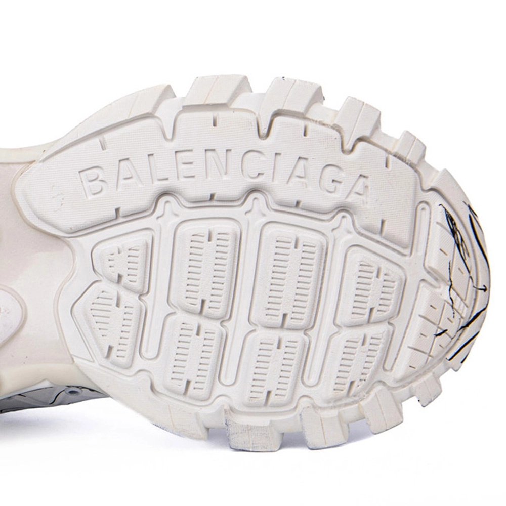 Balenciaga Track 3.0 White Blue Black High Art Graffiti 542023-W3SRA-9014,BALENCIAGA TRACK,BALENCIAGA
