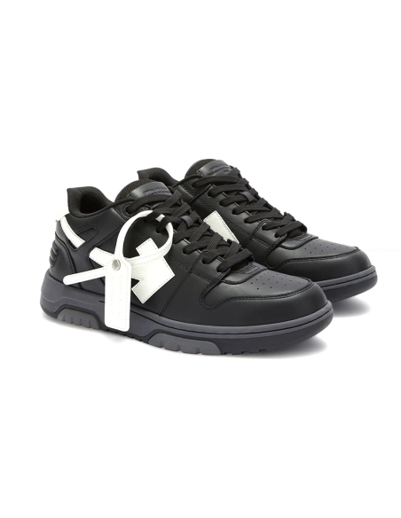 Off White Out of Office Black White OMIA189C99LEA001-1001,Off-White Out of Office,OFF-WHITE,NIKE SHOES