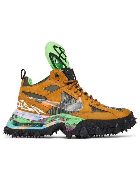 Off White x Air Terra Forma Wheat DQ1615-700,OFF-WHITE 1,OFF-WHITE,NIKE SHOES