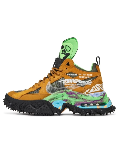 Off White x Air Terra Forma Wheat DQ1615-700,OFF-WHITE 1,OFF-WHITE,NIKE SHOES