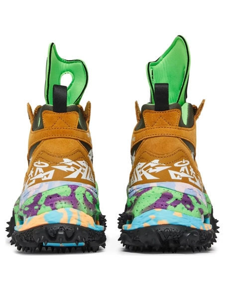 Off White x Air Terra Forma Wheat DQ1615-700,OFF-WHITE 1,OFF-WHITE,NIKE SHOES