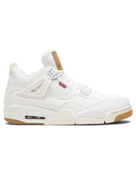Levis x Air Jordan 4 Retro White Denim AO2571-100,AIR JORDAN 4,Air Jordan