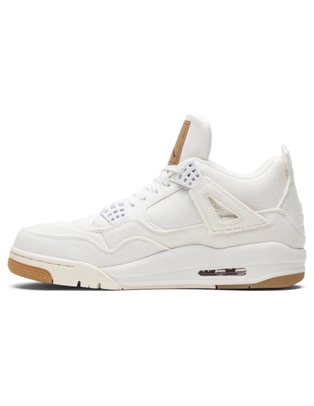 Levis x Air Jordan 4 Retro White Denim AO2571-100,AIR JORDAN 4,Air Jordan
