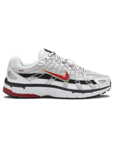 NIKE P6000 CNPT Metallic Silver Red BV1021-101,NIKE P-6000,NIKE SHOES