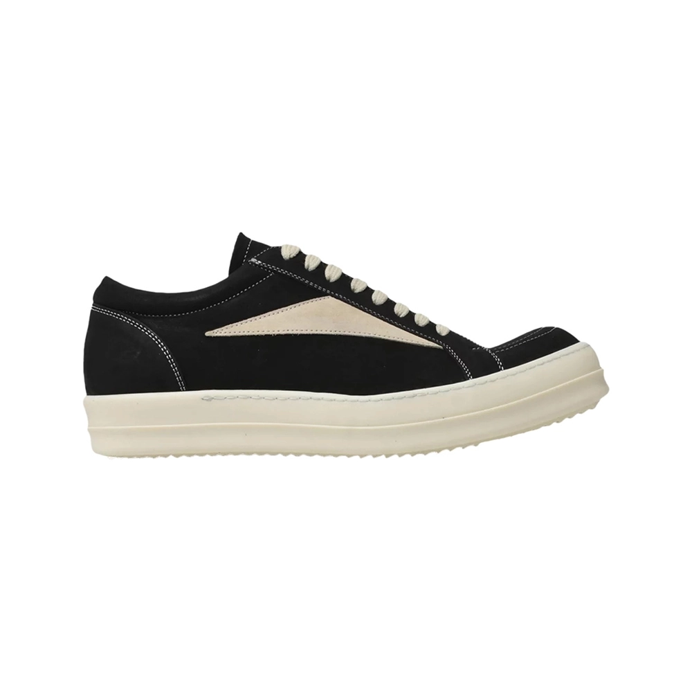 Rick Owens Porterville Vintage Low Black Milk Nubuck RR02D6897-LWNLVS-911,RICK OWENS,Other Brand Sneakers