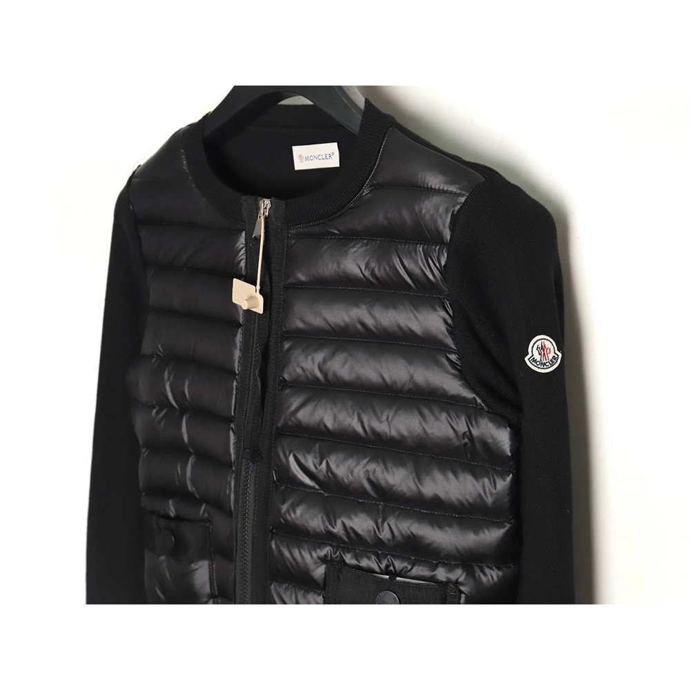 Moncler Womens Knit Double Pocket Down Jacket TSK1,Cheap Replica Reps Moncler