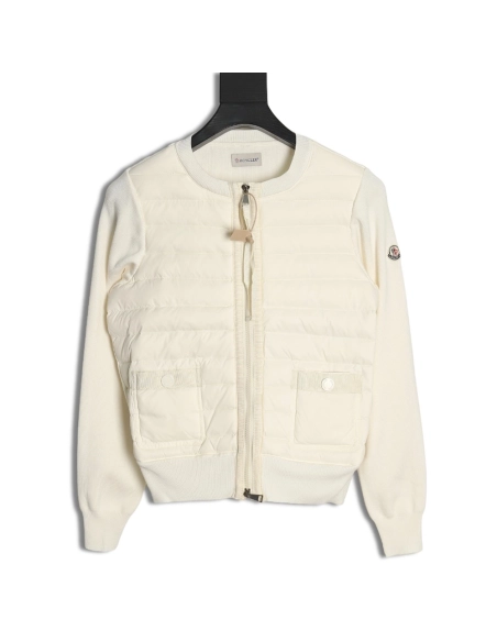 Moncler Womens Knit Double Pocket Down Jacket,Cheap Replica Reps Moncler