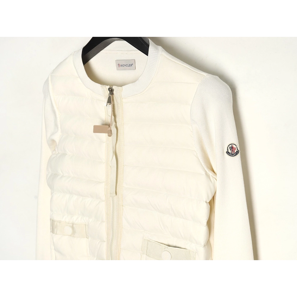 Moncler Womens Knit Double Pocket Down Jacket,Cheap Replica Reps Moncler