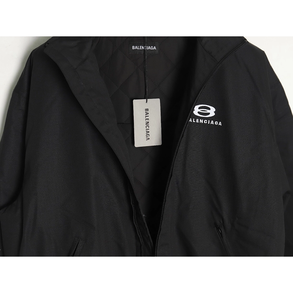 Balenciaga Cocoon Kick double ring quilted zipper jacket,Cheap Replica Reps Balenciaga