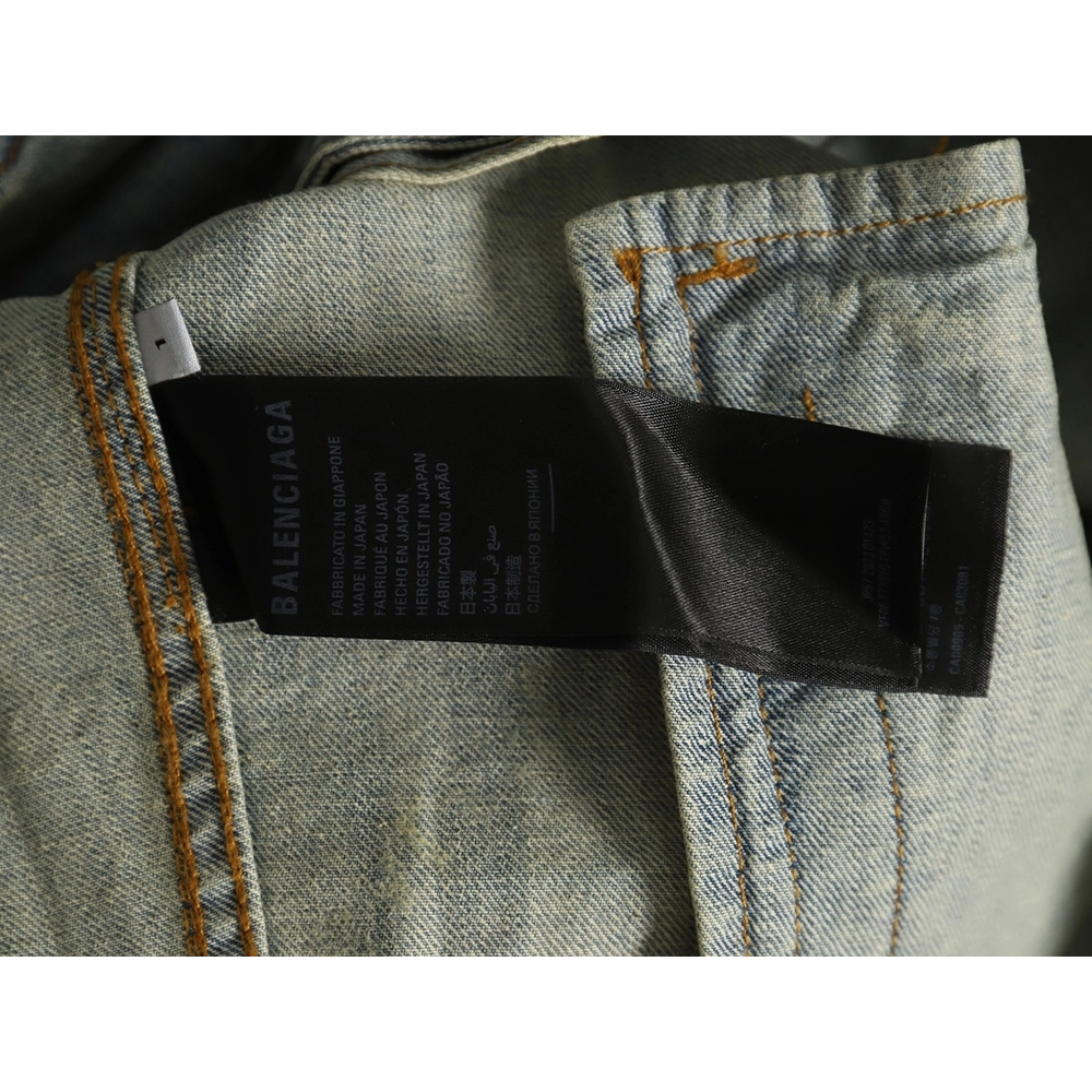 Balenciaga laserprinted denim jacket,Cheap Replica Reps Balenciaga