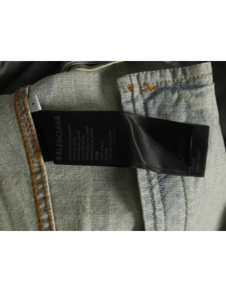 Balenciaga laserprinted denim jacket,Cheap Replica Reps Balenciaga