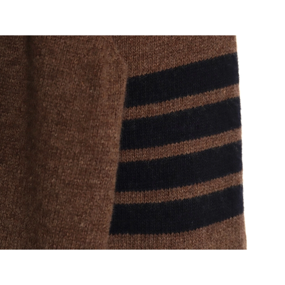 Thom Browne colorblock wool crewneck sweater TSK1,Cheap Replica Reps Thom Browne