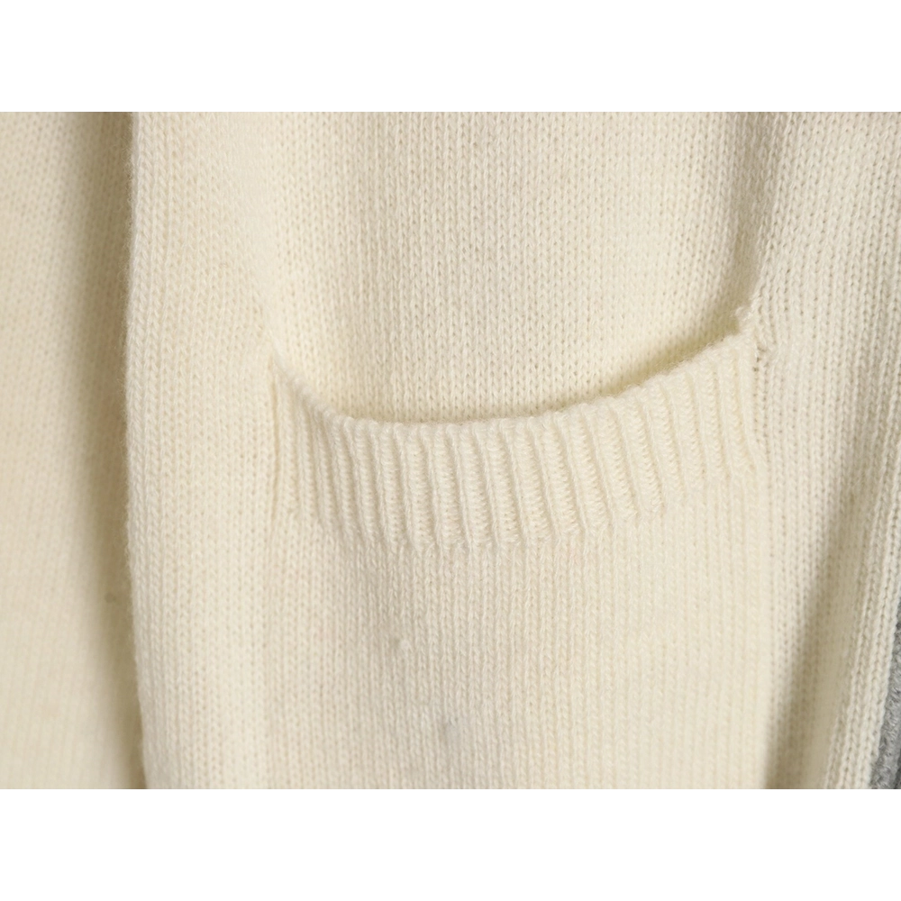 Thom Browne colorblock wool cardigan sweater,Cheap Replica Reps Thom Browne
