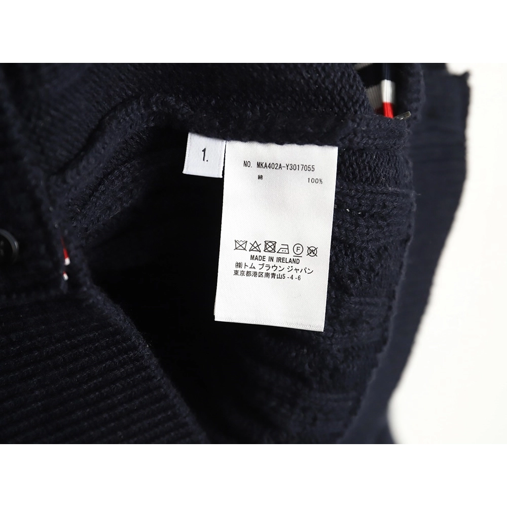 Thom Browne FourPanel Cable Crewneck Sweater TSK2,Cheap Replica Reps Thom Browne