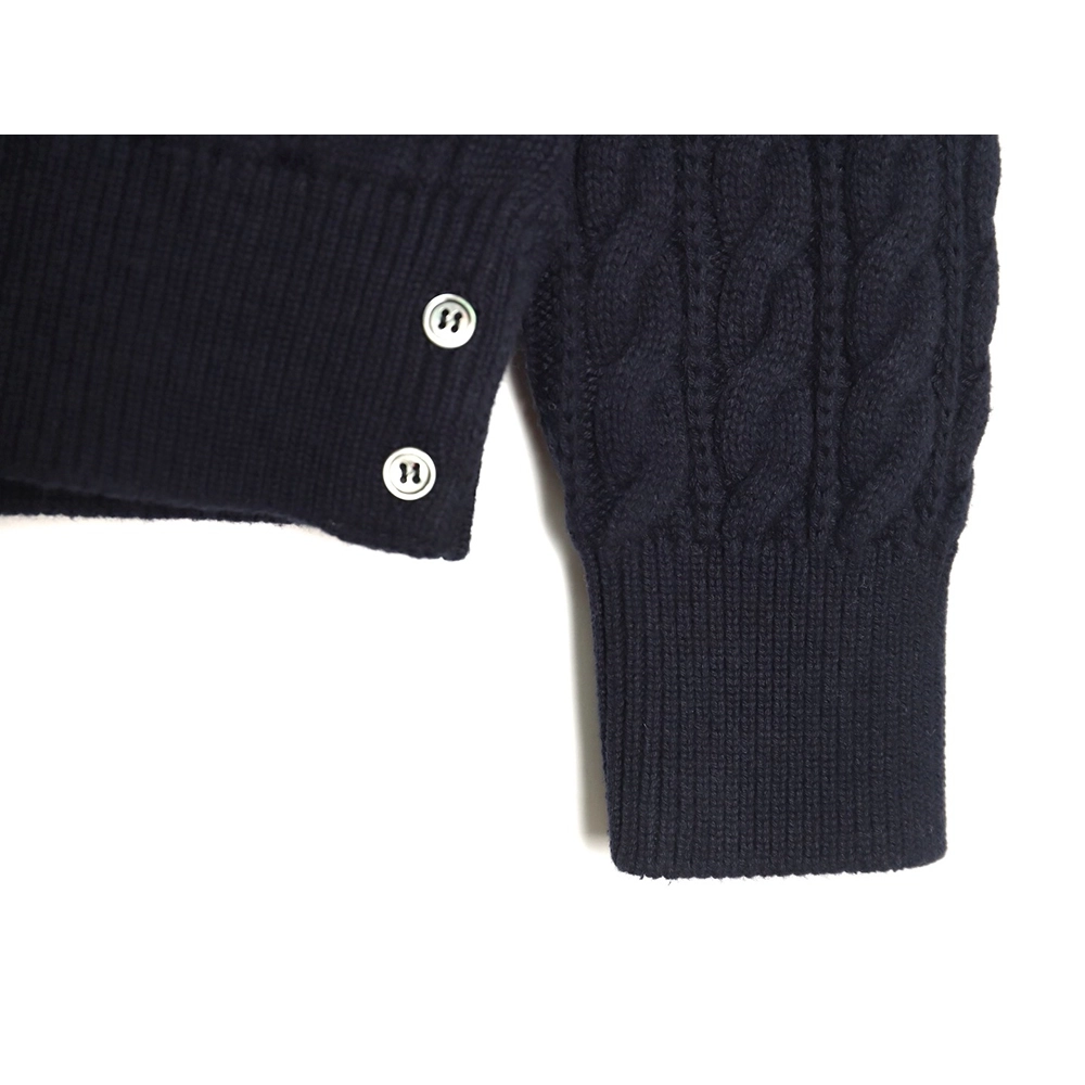 Thom Browne FourPanel Cable Crewneck Sweater TSK2,Cheap Replica Reps Thom Browne