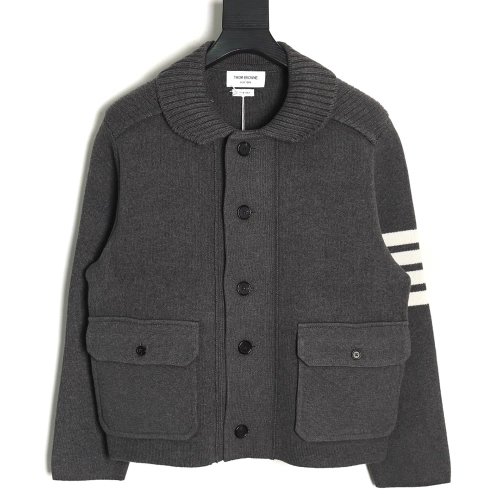Thom Browne Cropped Wool Jacket TSK1,Cheap Replica Reps Thom Browne