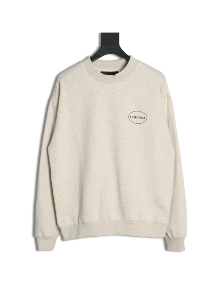 Fear of God Oval Lettering Crew Neck Sweatshirt,Cheap Replica Reps Fear of God