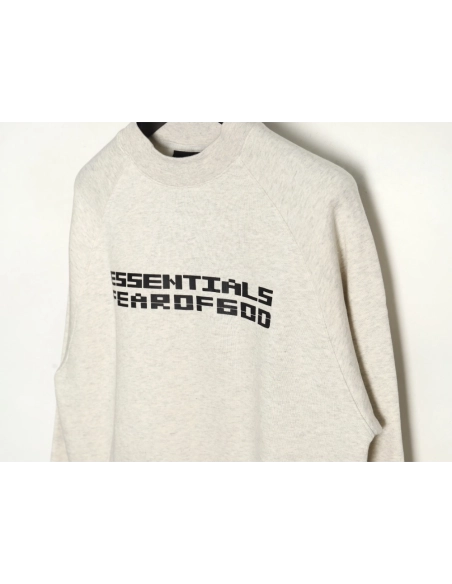 Fear of God Double Breasted Lettering Crew Neck Sweatshirt,Cheap Replica Reps Fear of God
