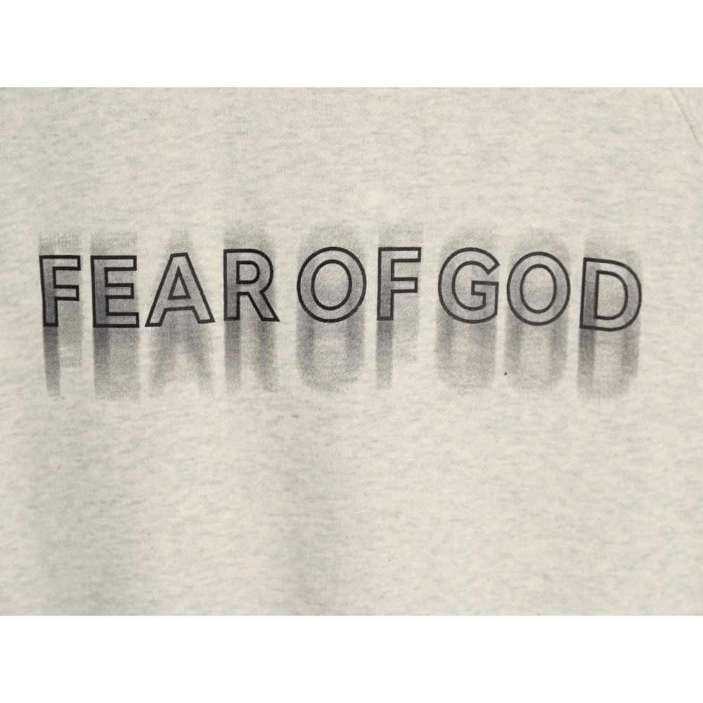 Fear of God Blurred Lettering Crew Neck Sweatshirt,Cheap Replica Reps Fear of God