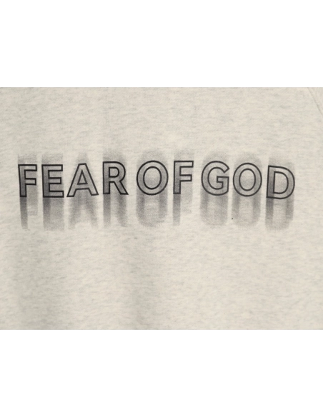 Fear of God Blurred Lettering Crew Neck Sweatshirt,Cheap Replica Reps Fear of God