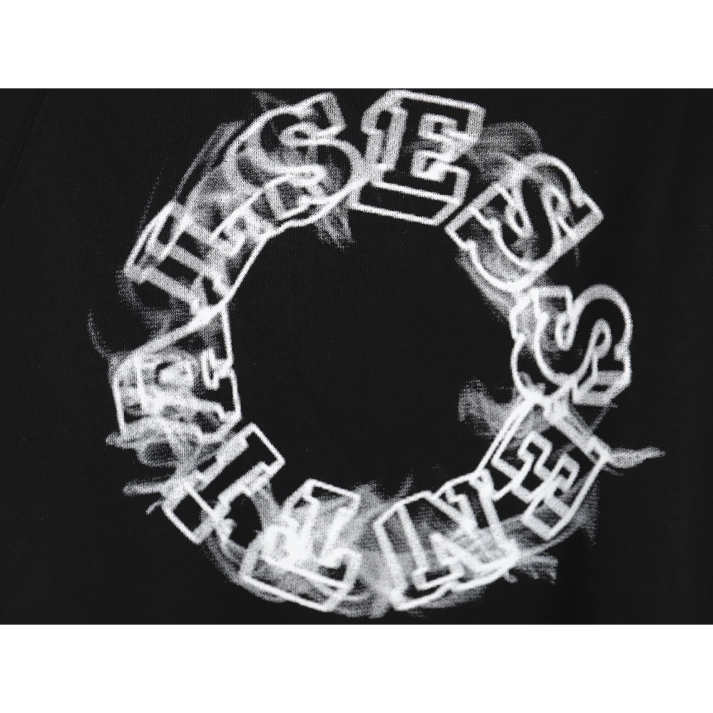 Fear of God Smoke Lettering Crew Neck Sweatshirt TSK1,Cheap Replica Reps Fear of God