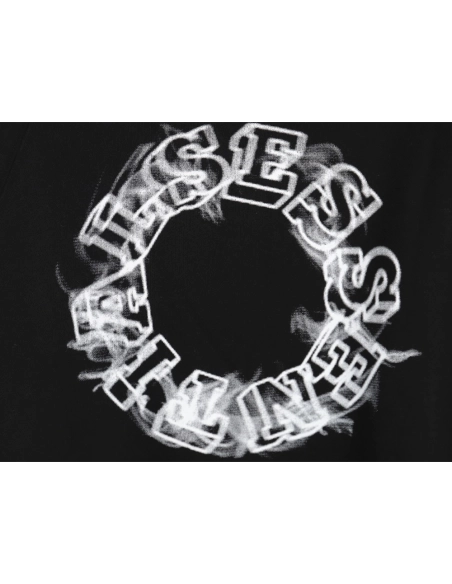 Fear of God Smoke Lettering Crew Neck Sweatshirt TSK1,Cheap Replica Reps Fear of God