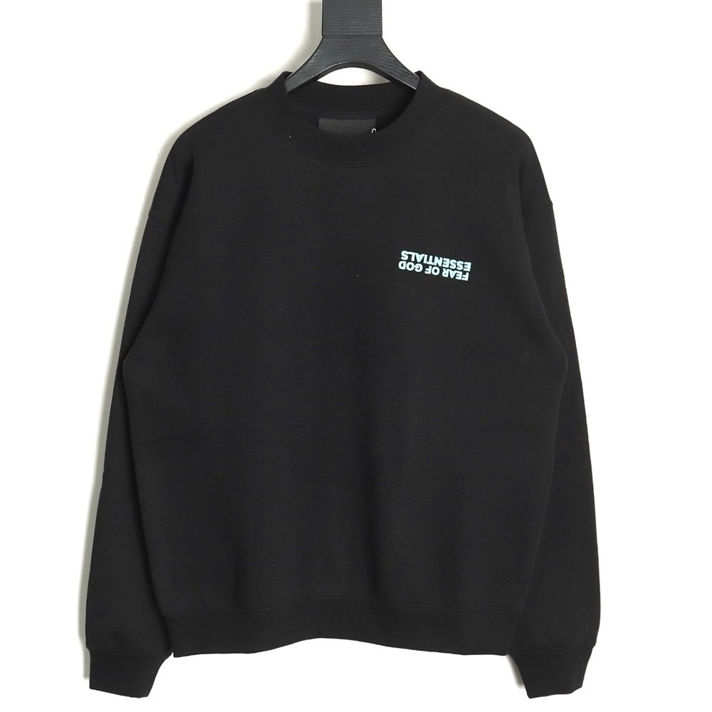 Fear of God Inverted Letters Crew Neck Sweatshirt TSK1,Cheap Replica Reps Fear of God