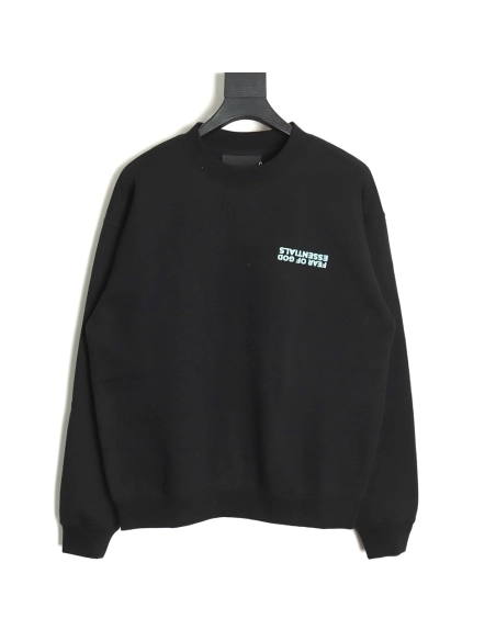 Fear of God Inverted Letters Crew Neck Sweatshirt TSK1,Cheap Replica Reps Fear of God