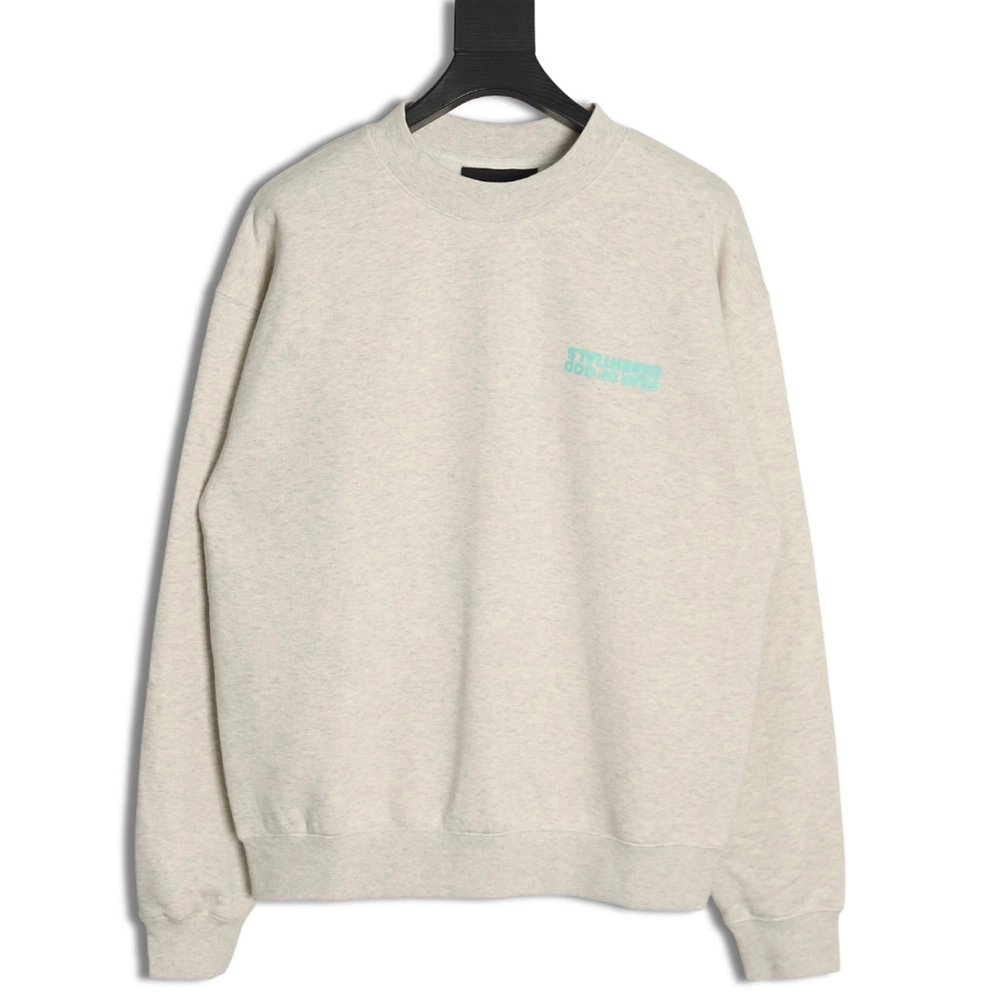 Fear of God Inverted Letters Crew Neck Sweatshirt,Cheap Replica Reps Fear of God