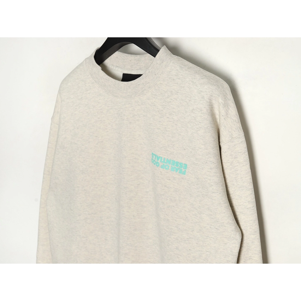 Fear of God Inverted Letters Crew Neck Sweatshirt,Cheap Replica Reps Fear of God