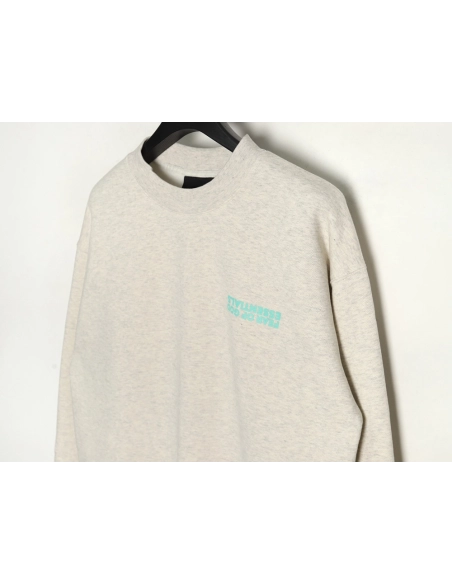 Fear of God Inverted Letters Crew Neck Sweatshirt,Cheap Replica Reps Fear of God