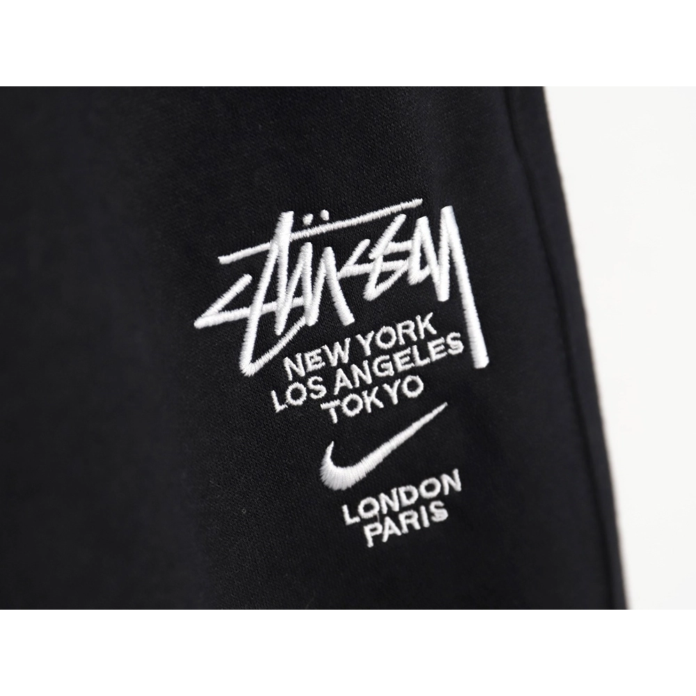 Nike Stussy embroidered logo fleece sweatpants TSK1,Cheap Replica Reps Nike