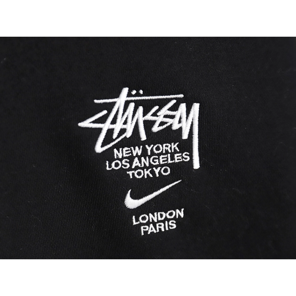 Nike Stussy embroidered logo fleece sweatshirt TSK1,Cheap Replica Reps Nike