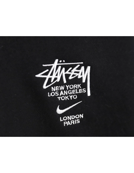 Nike Stussy embroidered logo fleece sweatshirt TSK1,Cheap Replica Reps Nike
