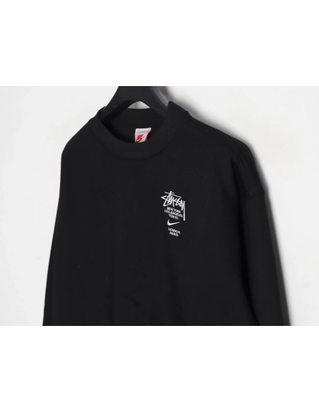 Nike Stussy embroidered logo fleece sweatshirt TSK1,Cheap Replica Reps Nike