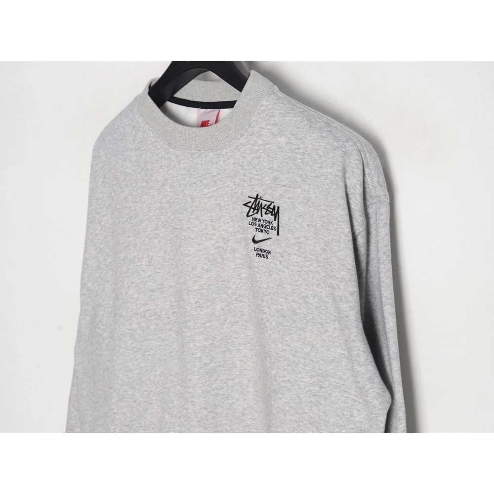 Nike Stussy embroidered logo fleece sweatshirt,Cheap Replica Reps Nike