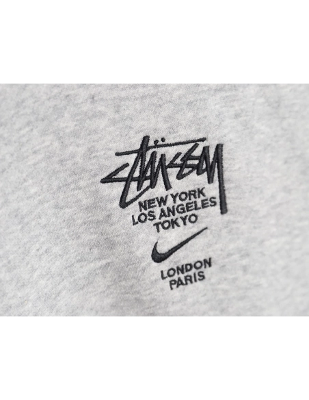 Nike Stussy embroidered logo fleece sweatshirt,Cheap Replica Reps Nike
