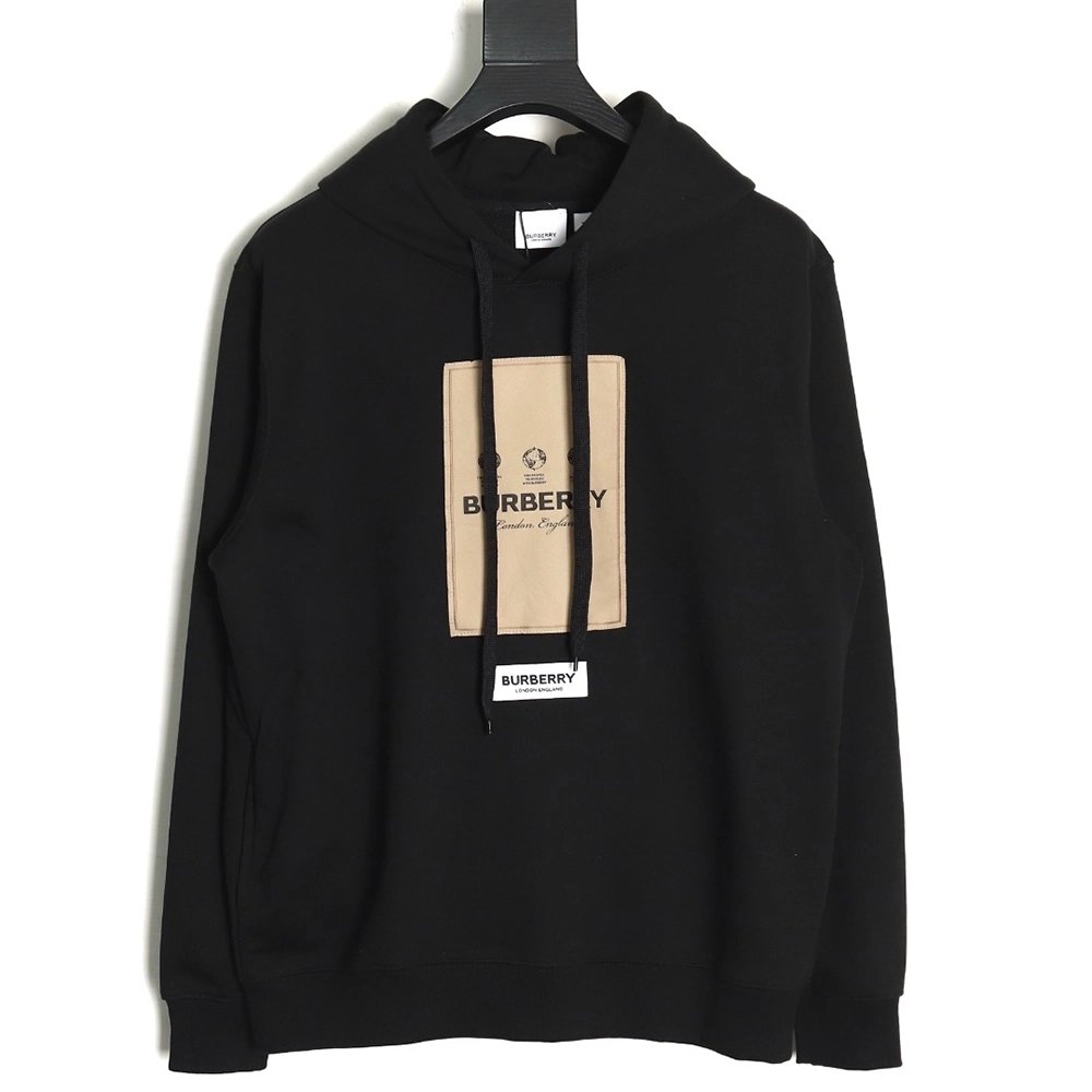 Burberry chest label hooded sweatshirt TSK1,Cheap Replica Reps Burberry