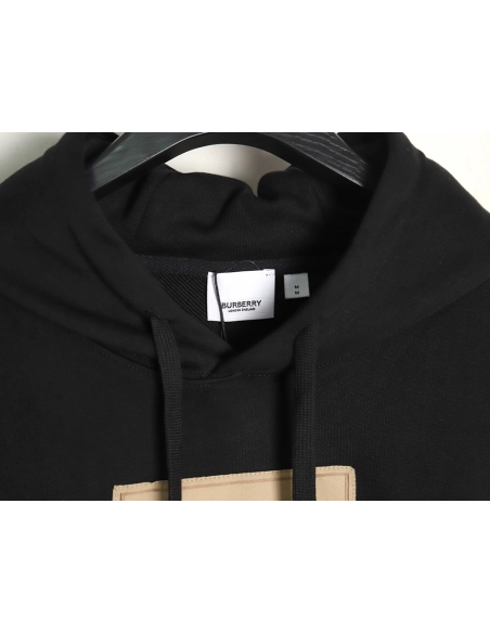 Burberry chest label hooded sweatshirt TSK1,Cheap Replica Reps Burberry
