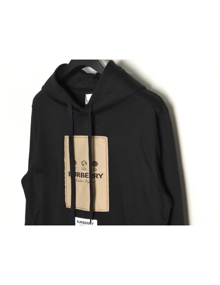 Burberry chest label hooded sweatshirt TSK1,Cheap Replica Reps Burberry