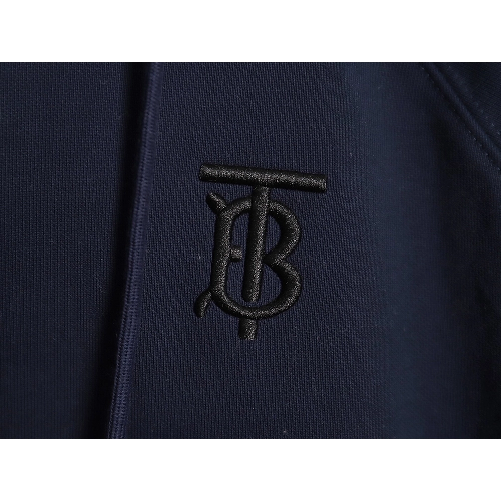 Burberry embroidered TB check patchwork zipup sweatshirt TSK1,Cheap Replica Reps Burberry