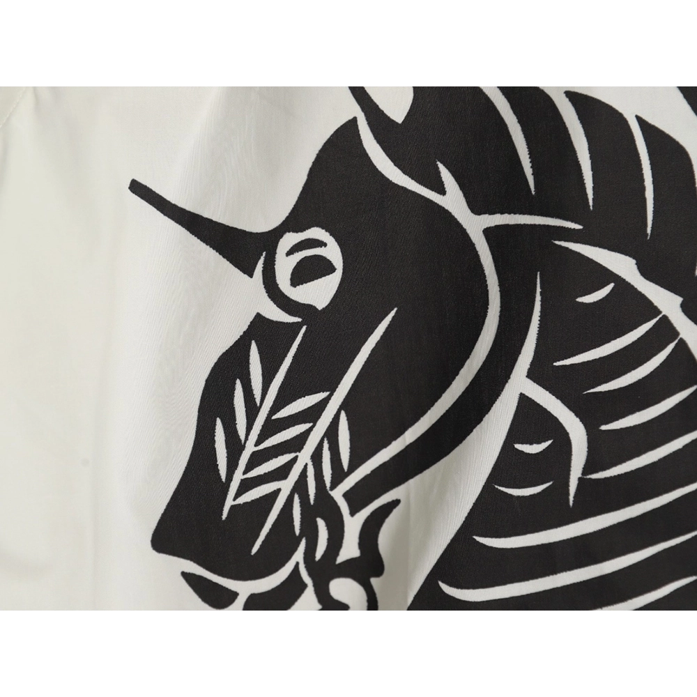 Burberry War Horse long sleeve printed shirt TSK1 SXL,Cheap Replica Reps Burberry