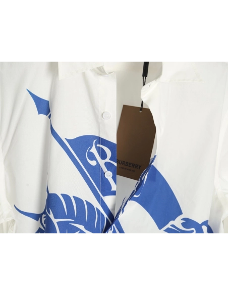 Burberry War Horse long sleeve printed shirt SXL,Cheap Replica Reps Burberry