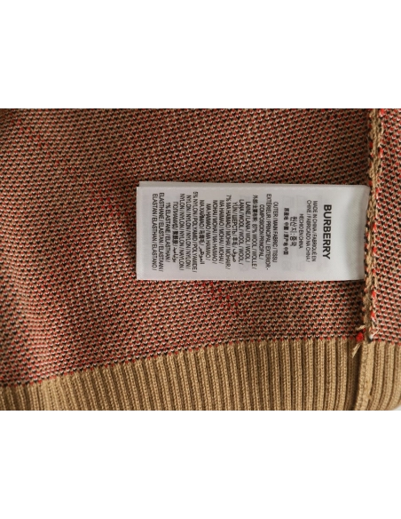 Burberry Twill crewneck knitted sweater,Cheap Replica Reps Burberry