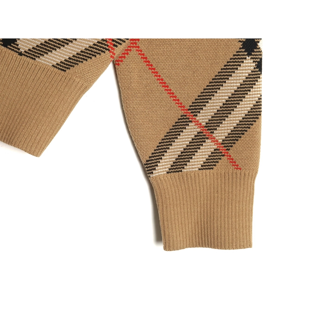Burberry Twill crewneck knitted sweater,Cheap Replica Reps Burberry