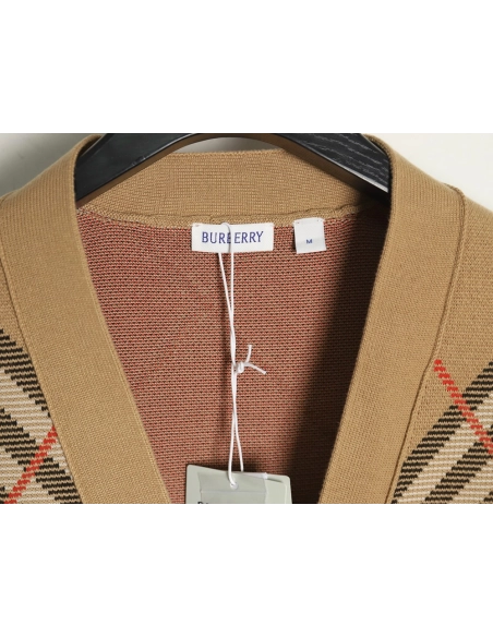 Burberry Twill Knit Cardigan Sweater,Cheap Replica Reps Burberry